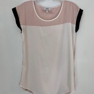 EXPRESS Silky Color Block Gramercy Tee- Size Small
